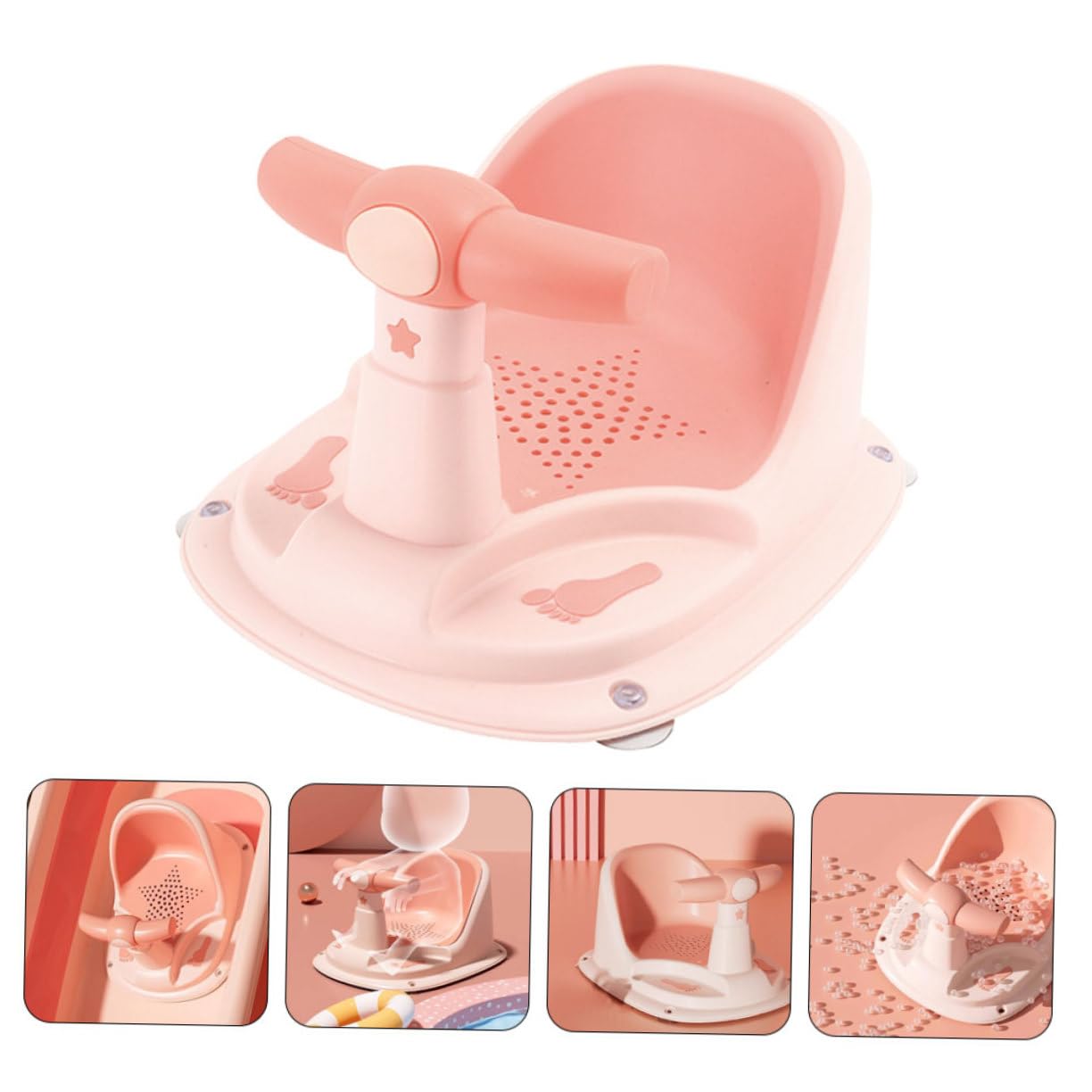 de Material Niños Pequeños para Baño o Bebés Asiento Antideslizante y Diseño Pp y Tpe Seguro y Cómodo Hogar Apartamento