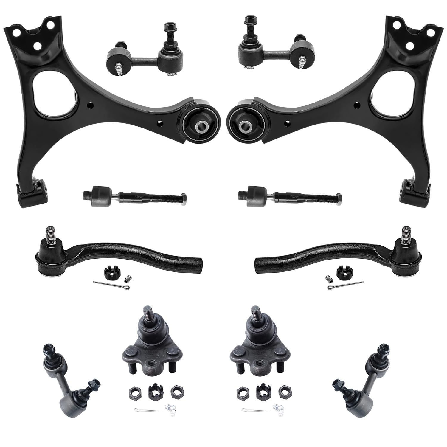 Detroit Axle - Front End 12pc Suspension Kit for 2006-2011 Honda Civic