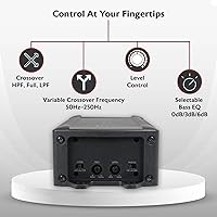 Vista 4 de Rockville Amplificador Bluetooth PS20 ATV/UTV/motocicleta de 2 canales, pico de 1200 W / 150 W RMS, IP65 impermeable, clase D, compacto