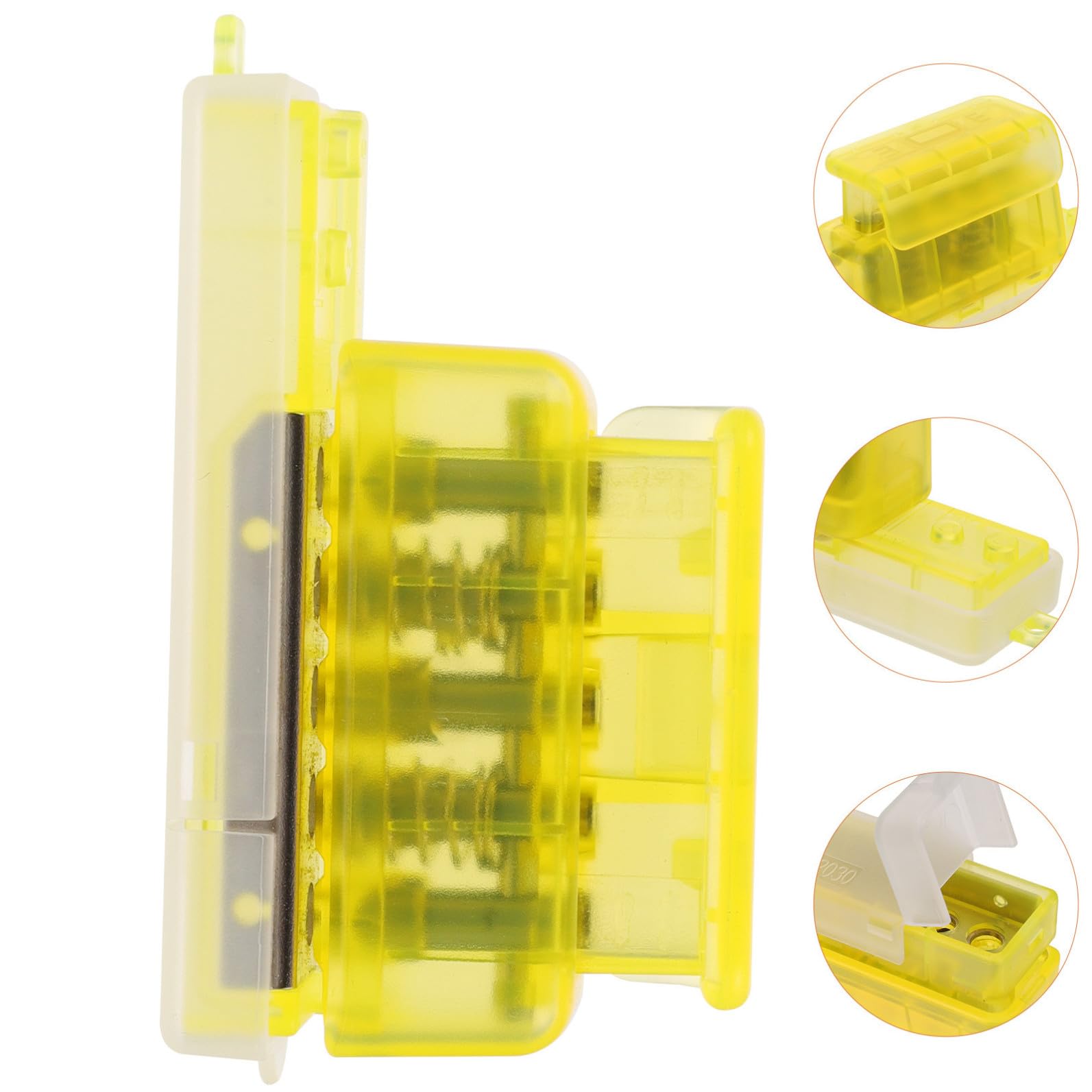 LALAFINA 4pezzi Punzonatrice Per Carta Trasparente Con Manico Ergonomico Perfetta Per Progetti Creativi e Rilegature Di Documenti Strumento Versatile Per Ufficio e Scuola