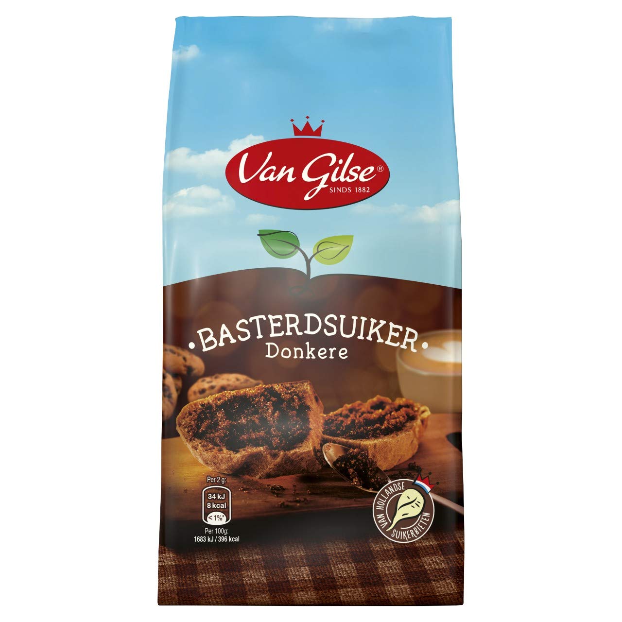 Van Gilse | Donkere Basterdsuiker | 12 x 600 gram