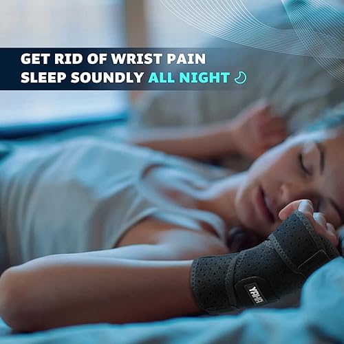 Miniatura 2 de YAHA Muñequera para hombres y mujeres férula ajustable de túnel carpiano con 2 estancias para día y noche soporte de muñeca para artritis tendinitis