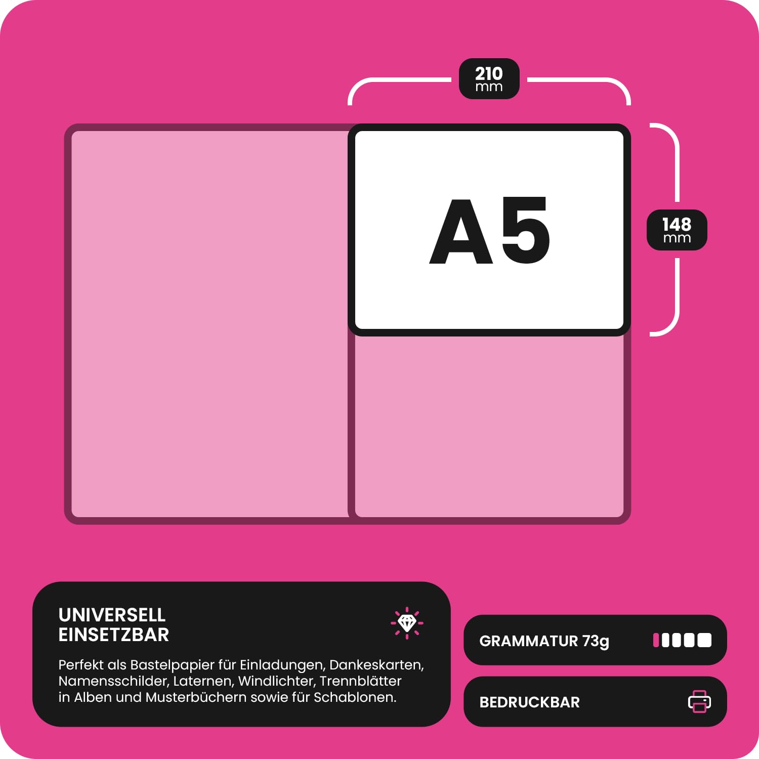 Netuno 20x Papier Vert A5 148 X 210 Mm Kit De Papiers Verts Lot De