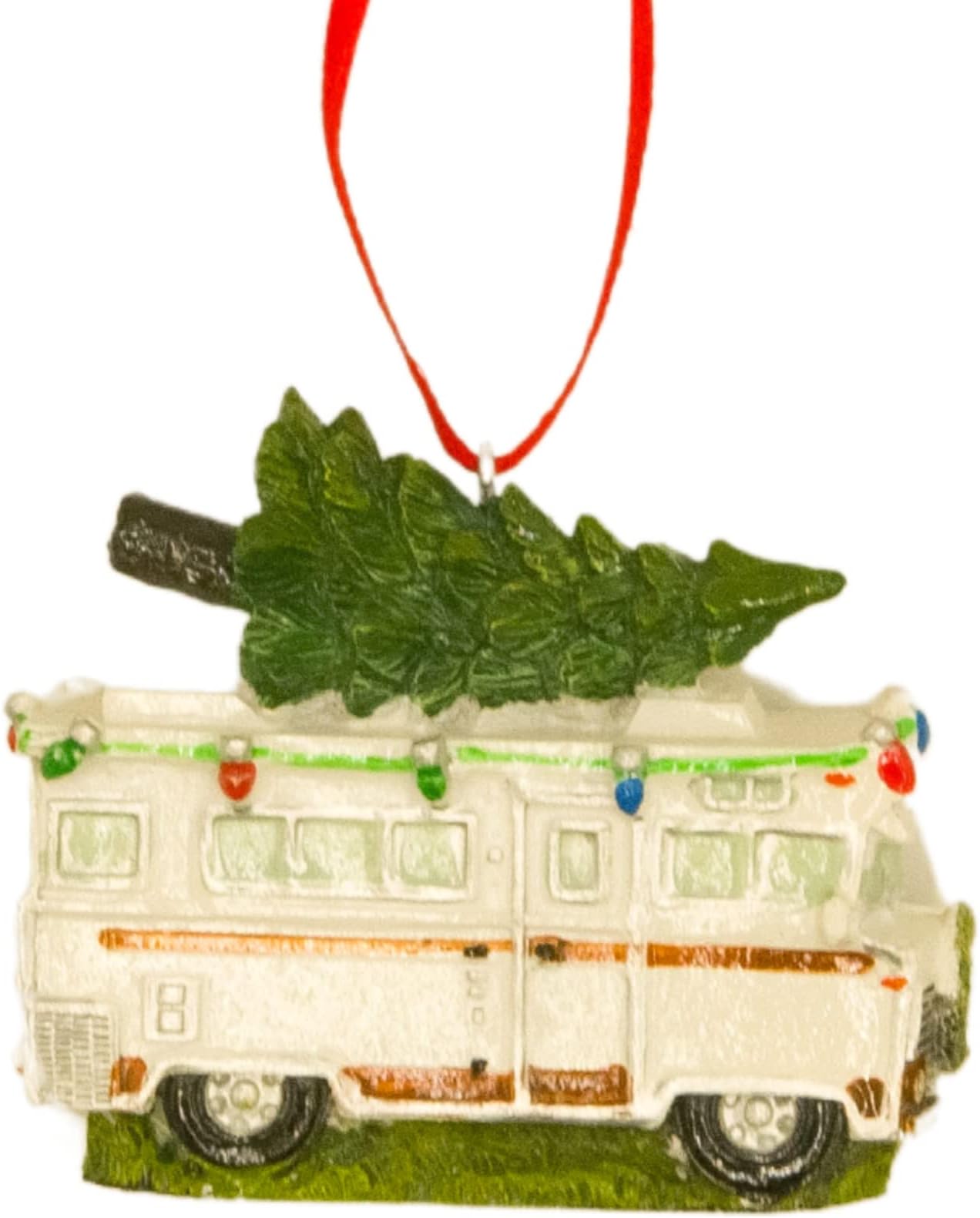 Classic Winnebago Camper with Tree Decorative Hanging Ornament, Christmas Tree Decorations, 2.75 Inch