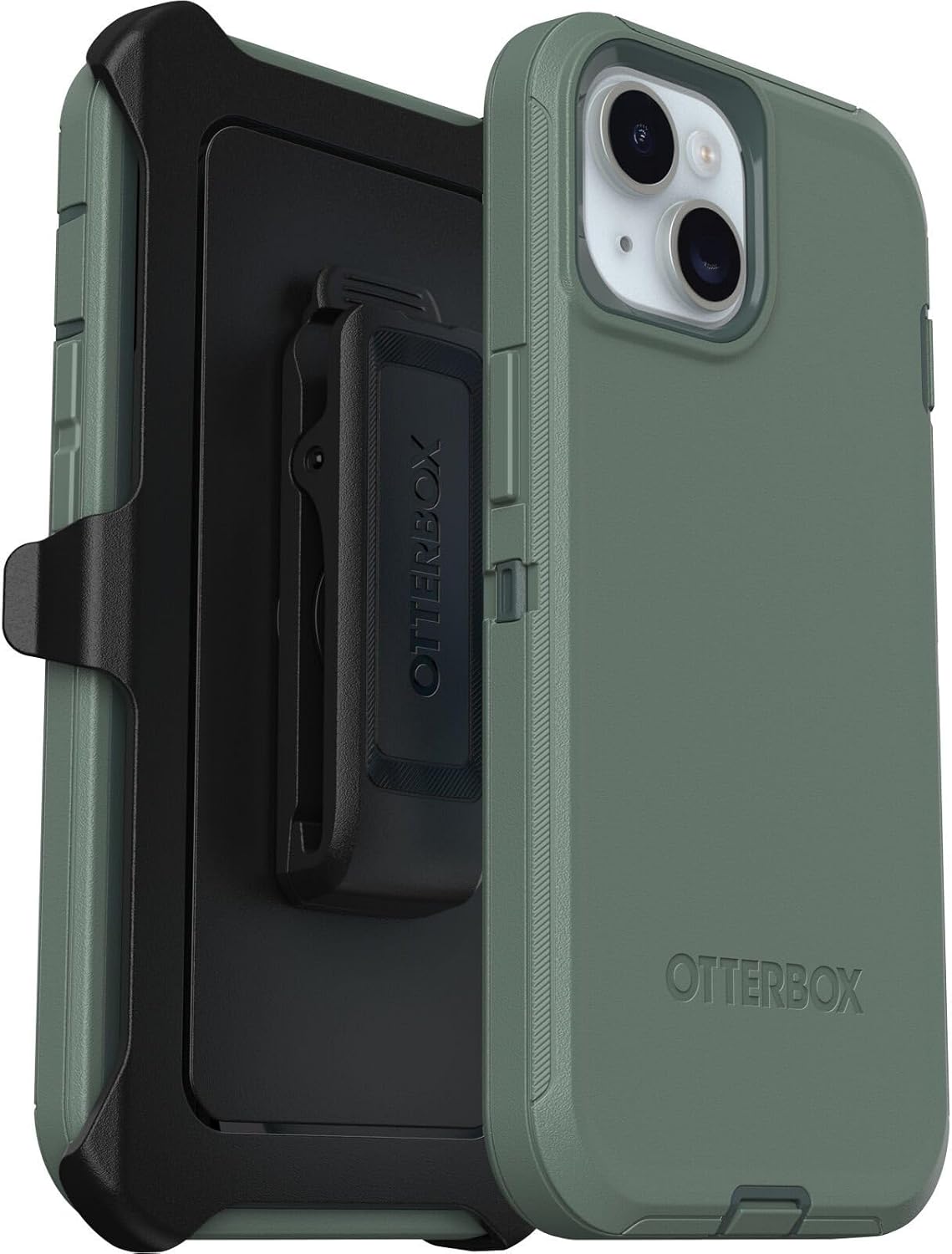 OtterBox iPhone 16e, iPhone 15, iPhone 14, & iPhone 13 (Only) - Defender Series Case - Forest Ranger (Green) - Case Only - Screenless - Rugged & Durable - with Port Protection - Non-Retail Packaging | Case Only, Screenless, Rugged, Durable, with Port Protection, Non-Retail Packaging