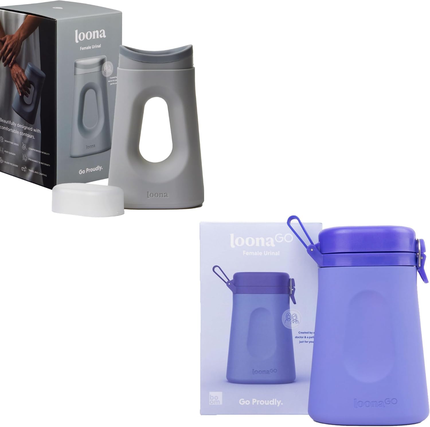 Loona & Loona Go - Portable Urinal for Women - Spill Proof - HSA/FSA Eligible