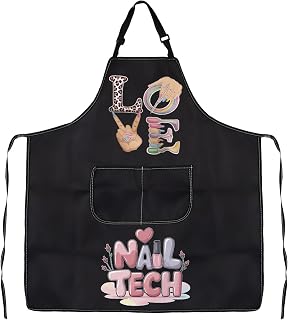 JXGZSO Nail Technician Apron Nail Polish Gifts Nail Manicurist Apron Nail Technician Appreciation Gifts