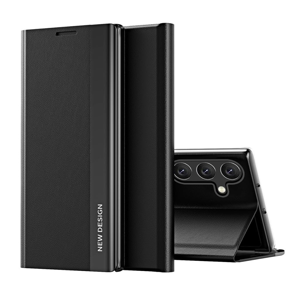 Étui cuir Samsung S25 Ultra anti-rayure rigide noir - 7