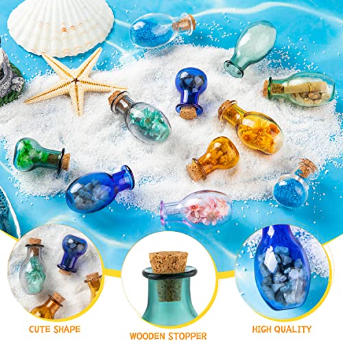 Ffniu 20 Pcs Mini Glass Color Bottles, Tiny Spell Jars, Cute Wishing Bottles Small Glass Potion Bottles With Corks For Wedding Birthday Party Diy Crafts Supplies #TOP3