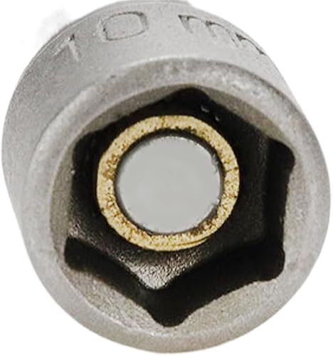 Miniatura 3 de Juego de brocas hexagonales magnéticas para tuercas de alimentación de 0.394 pulgadas, extensión de zócalo hexagonal métrico largo, 2 unidades