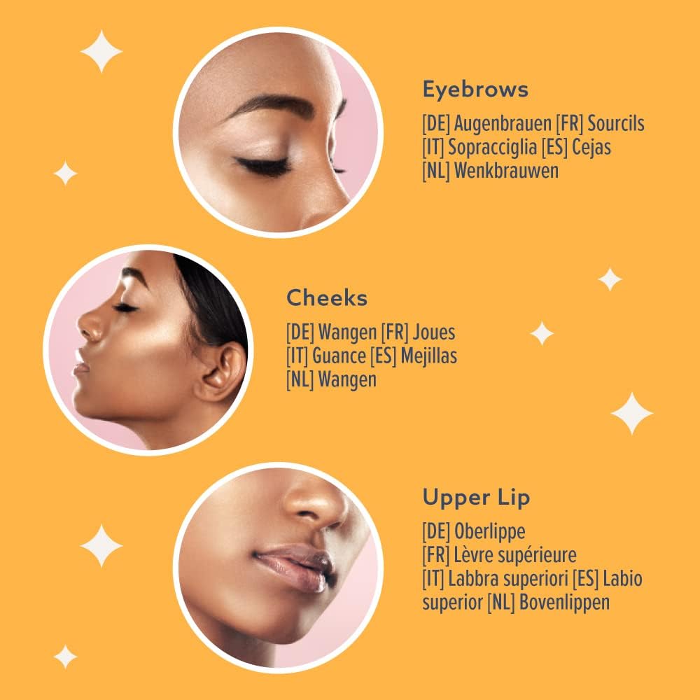 by Amazon - Rifinitore per sopracciglia, depilatore e rifinitore per viso, strumento esfoliante Dermaplaning per donna (confezione da 9) - Immagine 5