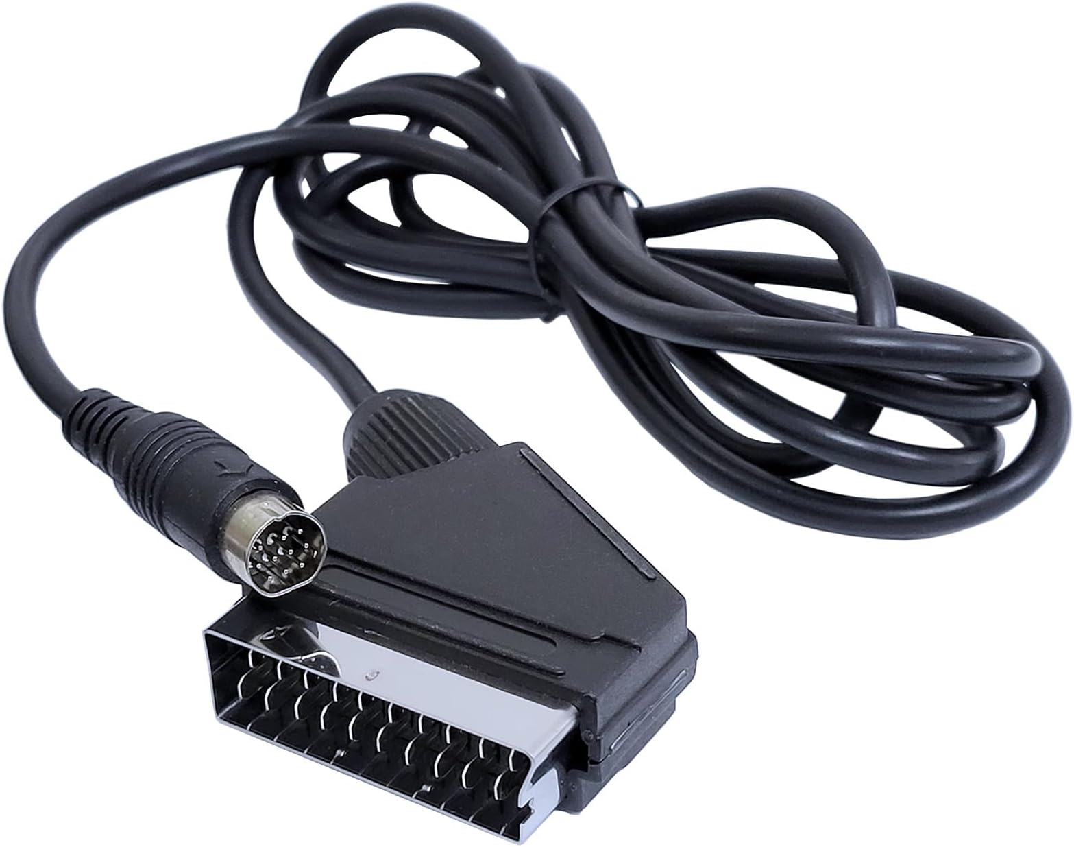 1.8 Meters Real RGB AV Scart Cable TV Lead Compatible with Sega Saturn
