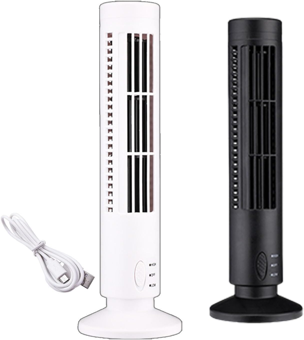 Tower Fan, USB Quiet Electric Fans, Portable Strong Wind