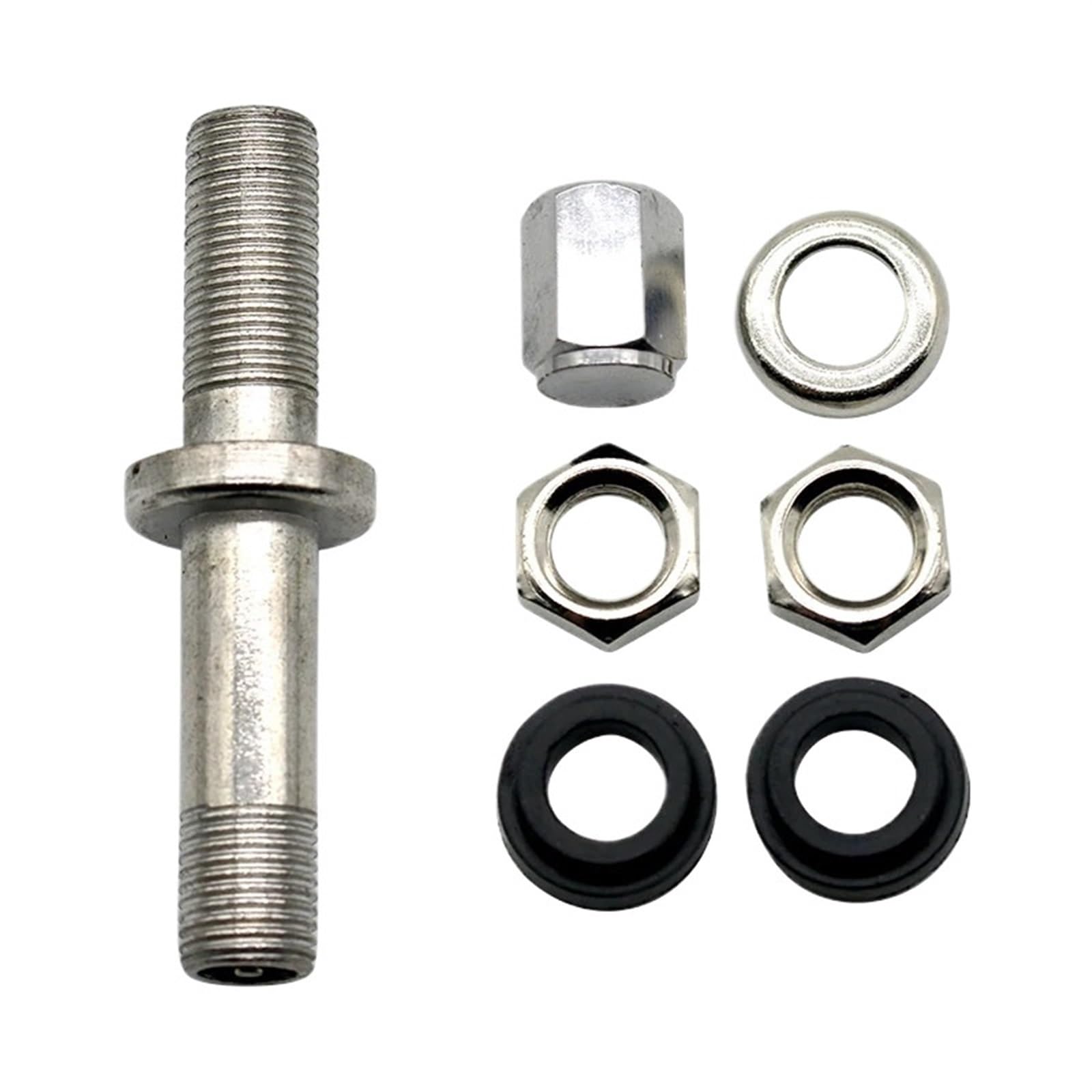 Bouchon Anti-poussière de Tige de Valve de Pneu de Roue de Voiture sans Chambre à air en Acier Inoxydable TR48E for Jantes de vélo de Moto, Scooter, cyclomoteur(2PC)