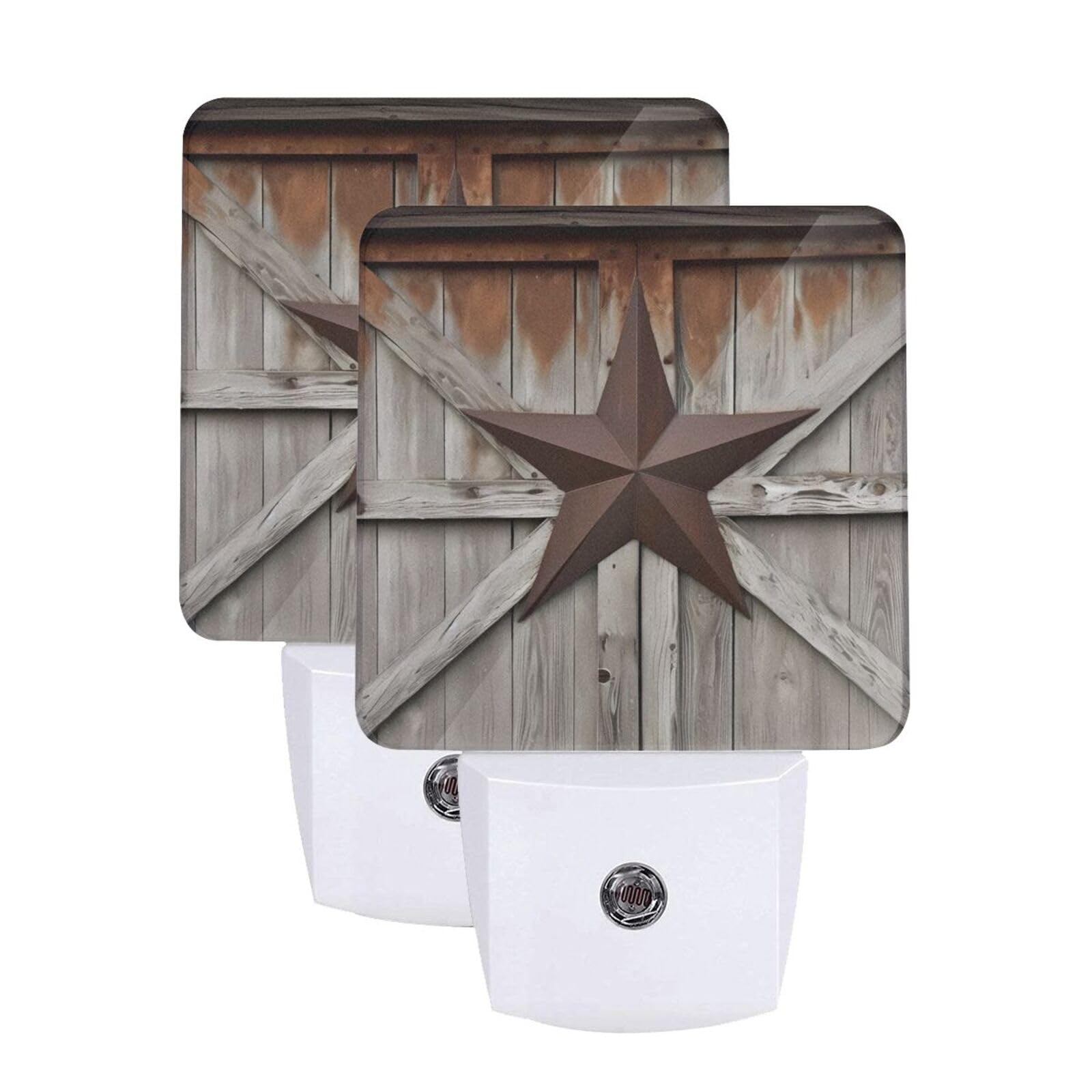Western Texas Star Night Light Dusk-to-Dawn Set of 2