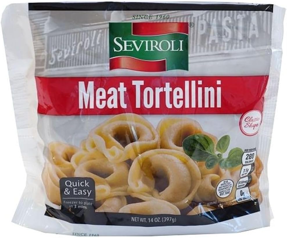 Seviroli Foods Meat Tortellini Pasta, 14 Ounce -- 12 per case.