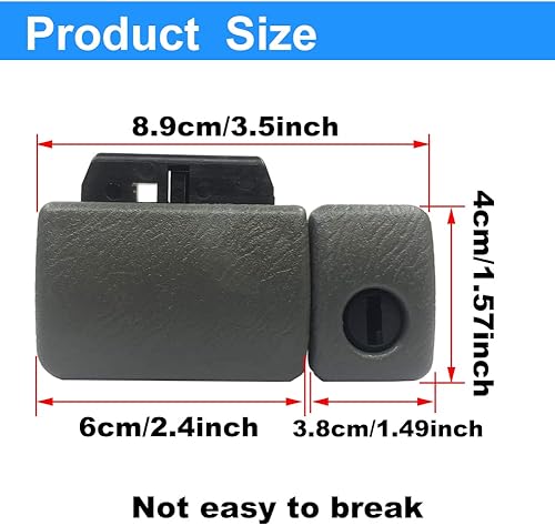 Miniatura 4 de Mango de cierre de guantera, repuesto para Suzuki Grand Vitara 2000-2018, repuesto 73430-76811-P4Z (accesorios para el interior del automóvil negro)