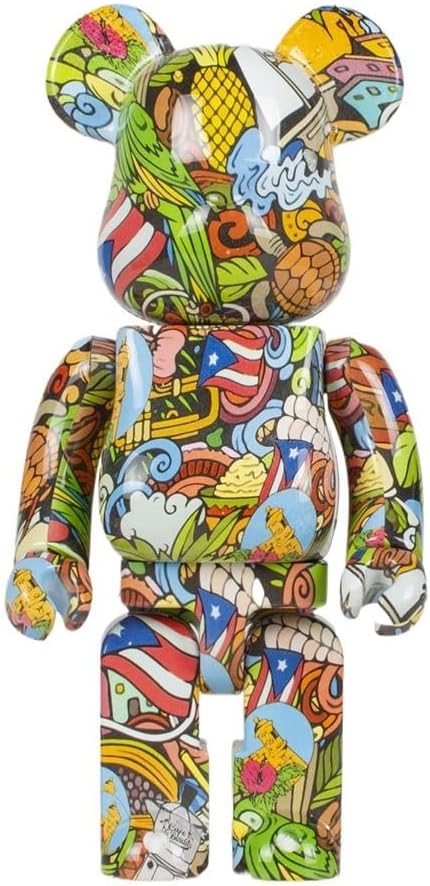 Bearbrick 28cm/11in Blocks Bear Building Blocks Bear Desktop Decorative Figurine