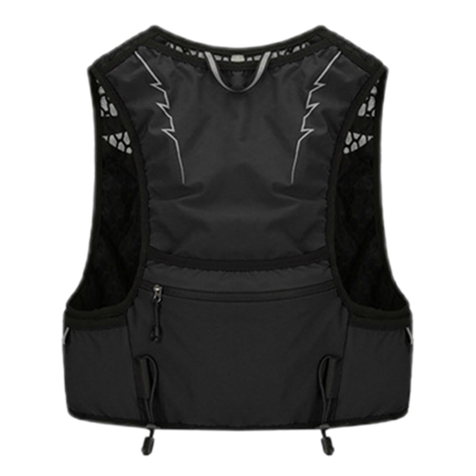 Zaino con gilet di idratazione da corsa - Gilet leggero isolato | Zaino di idratazione a prova di perdite | Gilet di idratazione con borsa sul petto con striscia riflettente traspirante