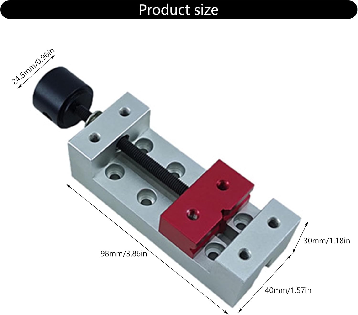 Functional Miniature Drill Press Vices Benche Vise Aluminum Flat Clamp Fixing Tool Clamp for Accurate Carving Projects Industrial Benches Vise