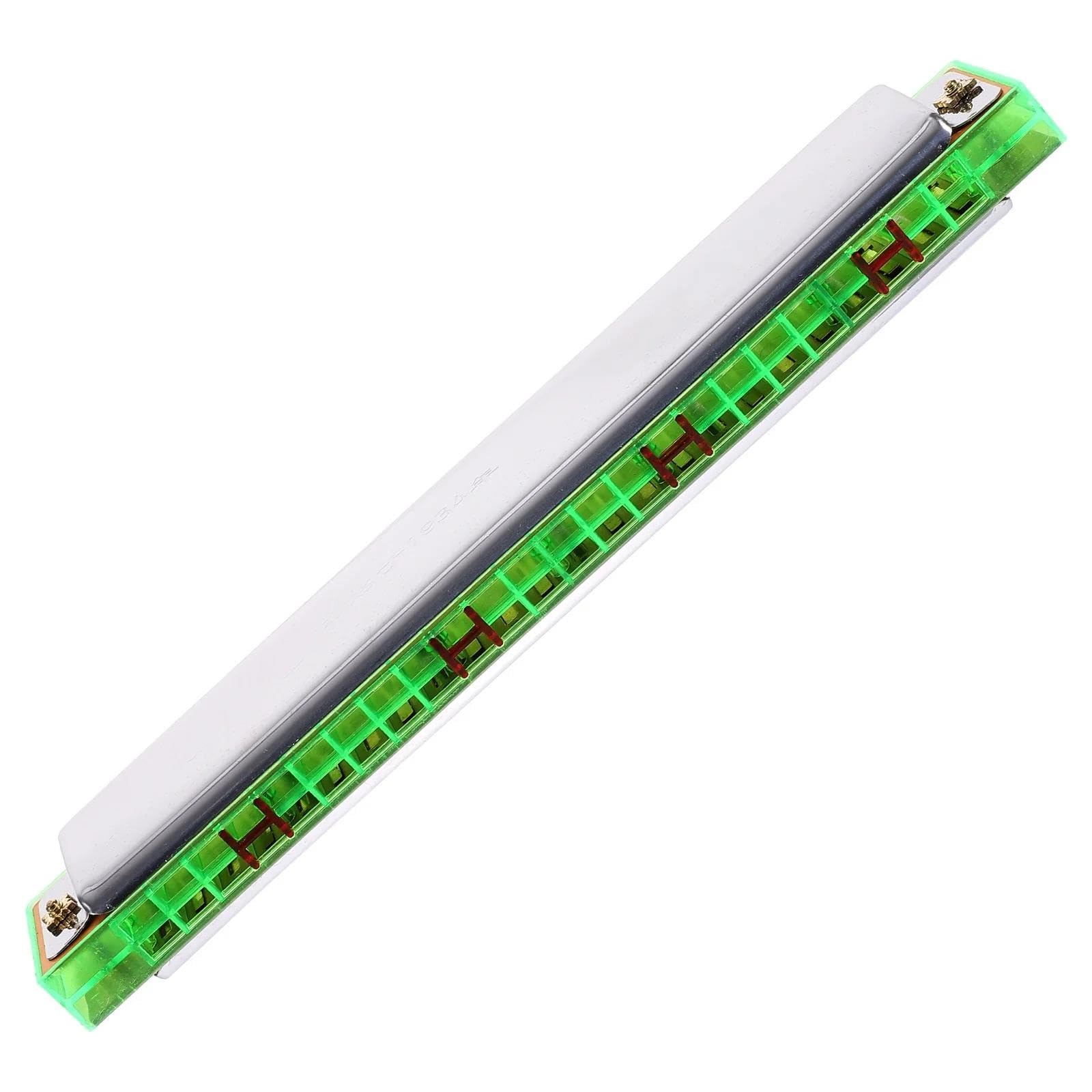 Einsteiger Mundharmonika C-Dur-Mundharmonika 24 Löcher Luftdichtes Tragbares Metallinstrument