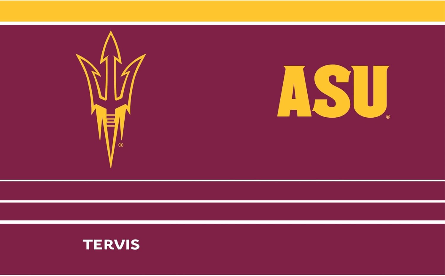 Tervis Traveler Arizona State Sun Devils - MVP Triple Insulated Tumbler Travel Cup Keeps Drinks Cold & Hot, 20oz, Stainless Steel