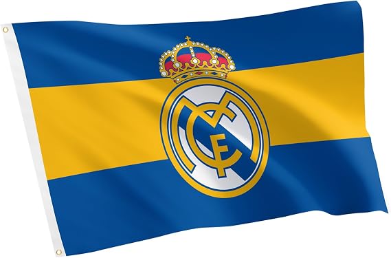 Desert Cactus Real Madrid CF Flag Los Blancos Madridistas Soccer 100% Polyester Indoor Outdoor 3x5 Feet Team Flags (Flag E)