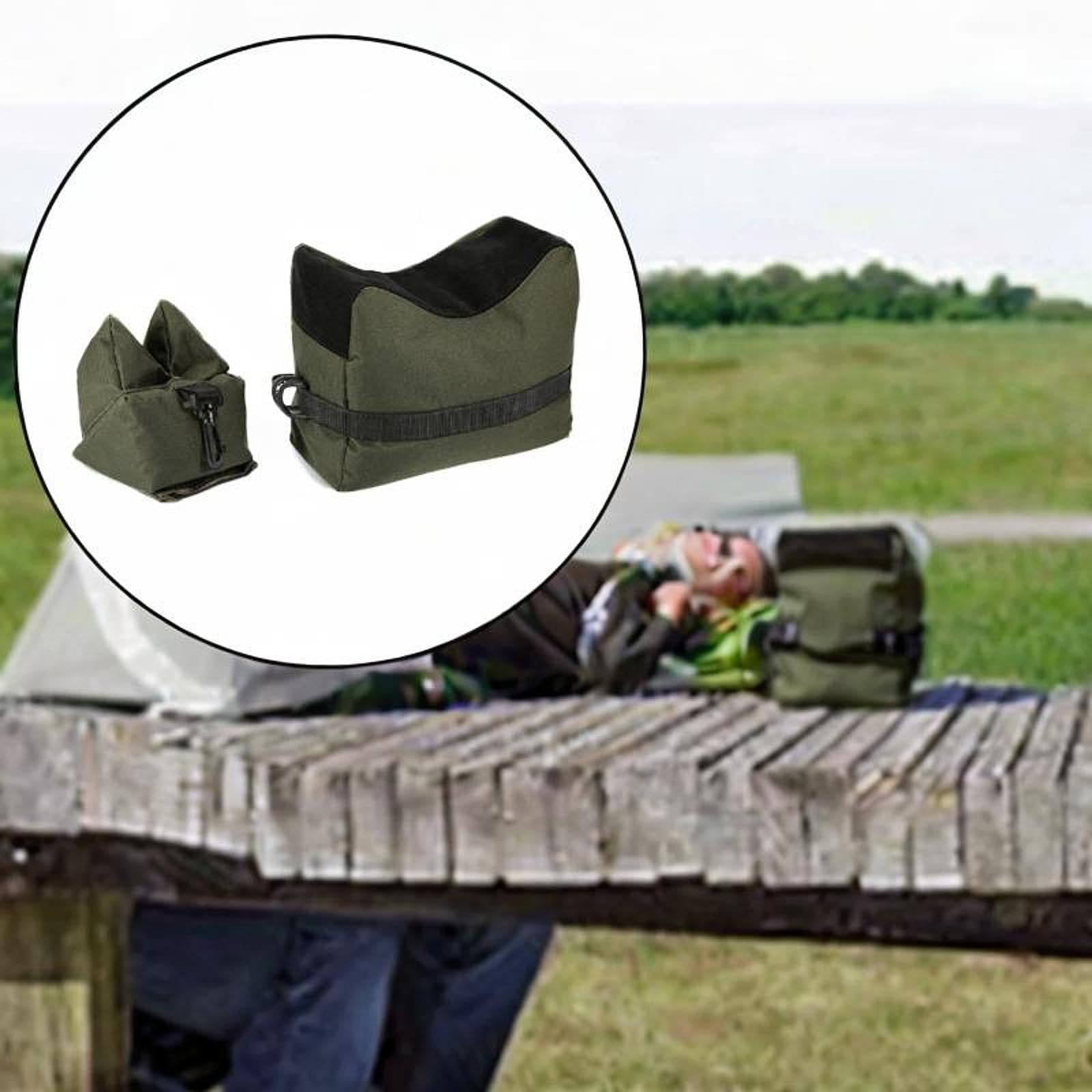 Sharplace 2X Sandsack Set Stütze Sandbeutel Ruhewasserwiderstand Sandbeutel Schießen von Bench Stand Holds für Picknicksportarten