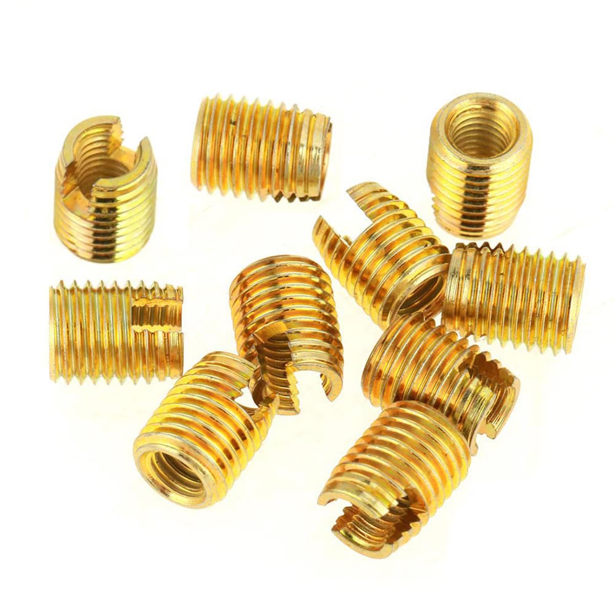 WANGCL 50 STKS Schroefdraad Reparatie Kits M3 M4 M5 M6 M8 M10 M12 - Zelftappende Schroefdraad Inserts WANGCL 50 STKS Schroefdraad Reparatie Kits M3 M4 M5 M6 M8 M10 M12 - Zelftappende Schroefdraad Inserts