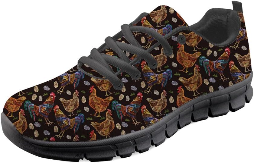 HUGS IDEAAnimal Puzzle Women's Running Walking Shoes Lightweight Casual Sport Sneakers