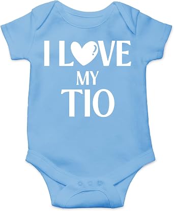 Belle Homie I Love My Tio - Funny Baby Essentials Bodysuit - Newborn Girl Outfits Cute Baby Boy Clothes