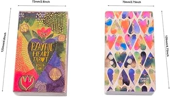Amazon.co.jp: プレイフルハートタロットカード、ポップでカラフルな