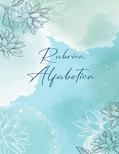 Rubrica Alfabetica: Quaderno A4 a Righe con 4 pagine per ogni lettera