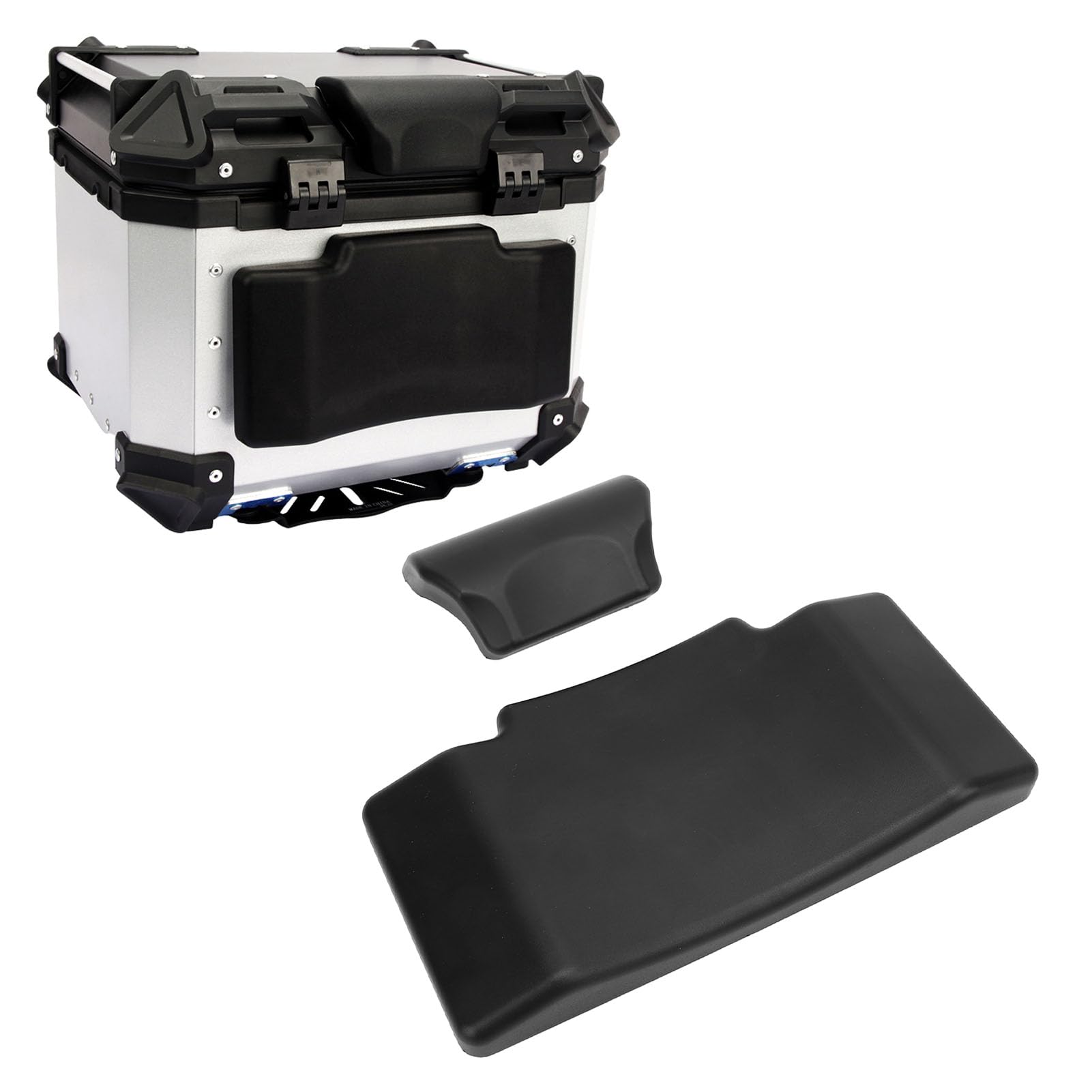 Cuscino per Bauletto Posteriore Moto, Schienale Universale in Pelle PU per Passeggero, Comodo per Bauletto Posteriore 36L o 45L