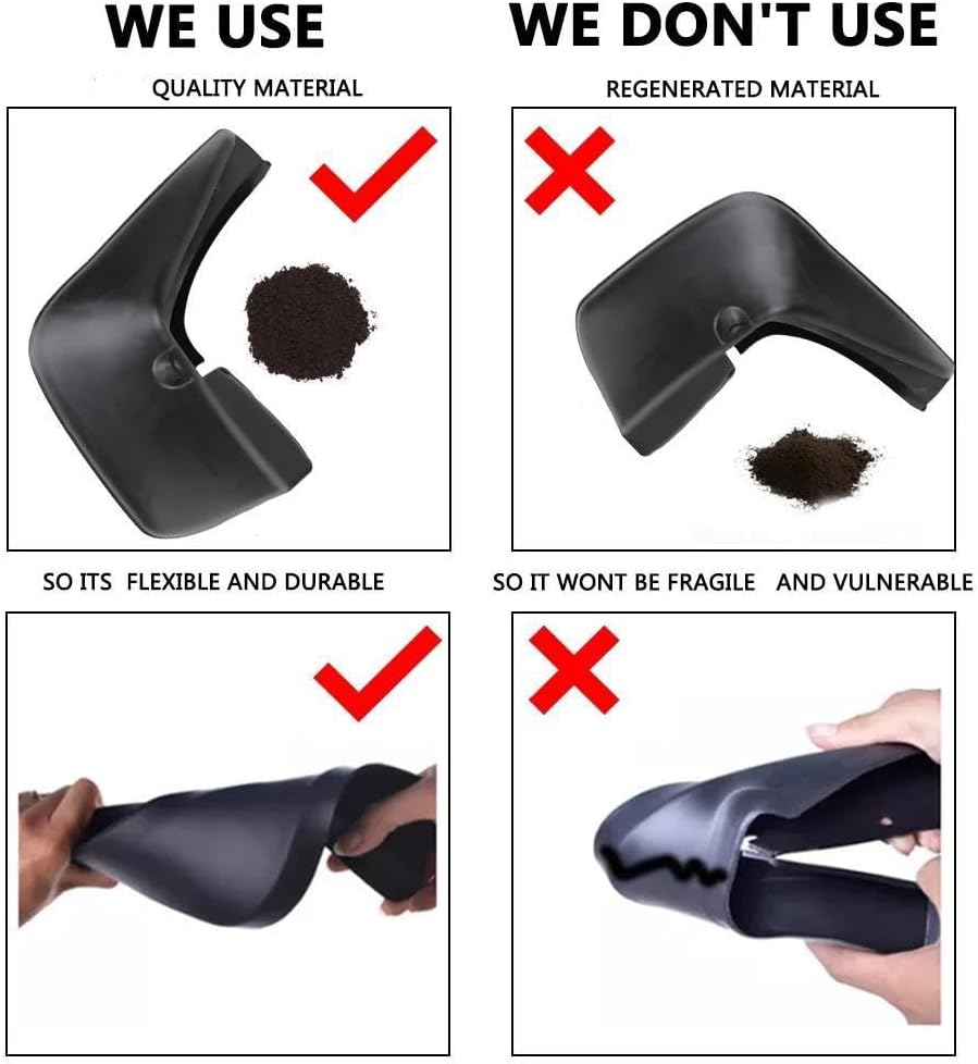 Car Splash Proof Mud Flaps 4Pcs for A6 for S-Line 2018-2025 Splash-Proof Front Rear Mudguards Car Accessories