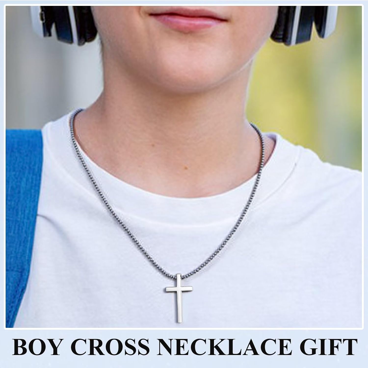 Class of 2026 Graduation Gifts for Boys 5th, 6th, 8th Grad Gifts Cross Necklaces Christian Jewelry for Son, Grandson, Man, Boyfriend