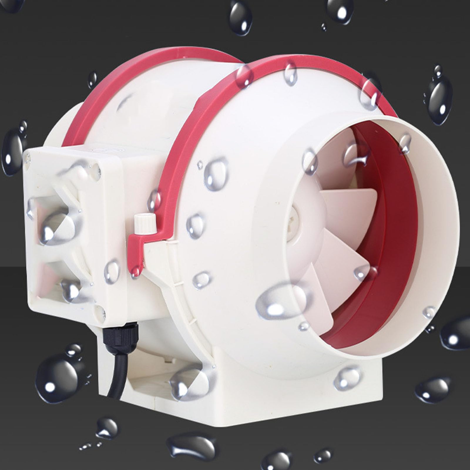 Aspiratore Aspiratore Canalizzato, con condotti di Flusso Diagonale Potente Ventilatore Silenzioso per sfiato Bagno, Cucina, Tenda da Coltivazione, idroponica