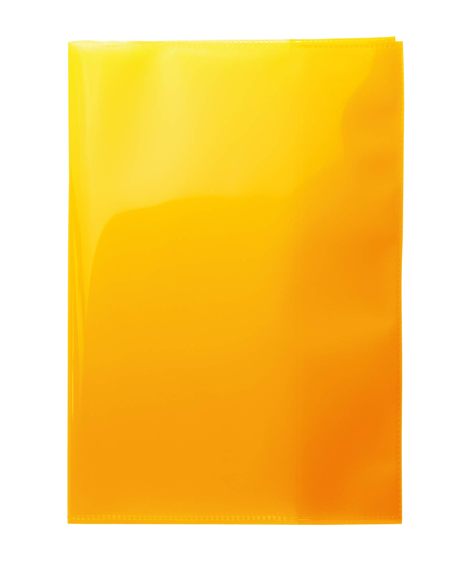 HERMA 19614 A5 Exercise Book Covers for School Notebooks Made of Heavy Duty Polypropylene Film Washable Extra Thick Transparent Orange (Pack of 10)