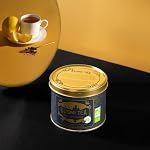 KUSMI TEA, Earl Grey Intense - Loose Leaf Tea Tin - Organic Earl Grey Black Tea - Features Bolder Bergamot & Tangy Lemon, 100g