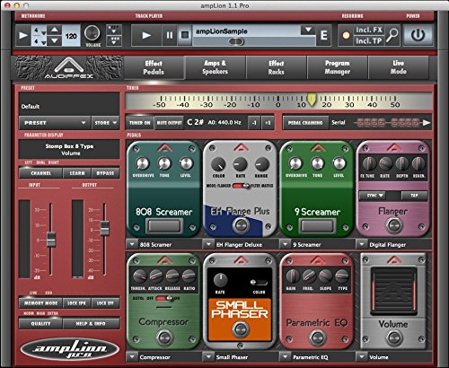 Audiffex ampLion Pro Special Guitar Gear Simulation Software