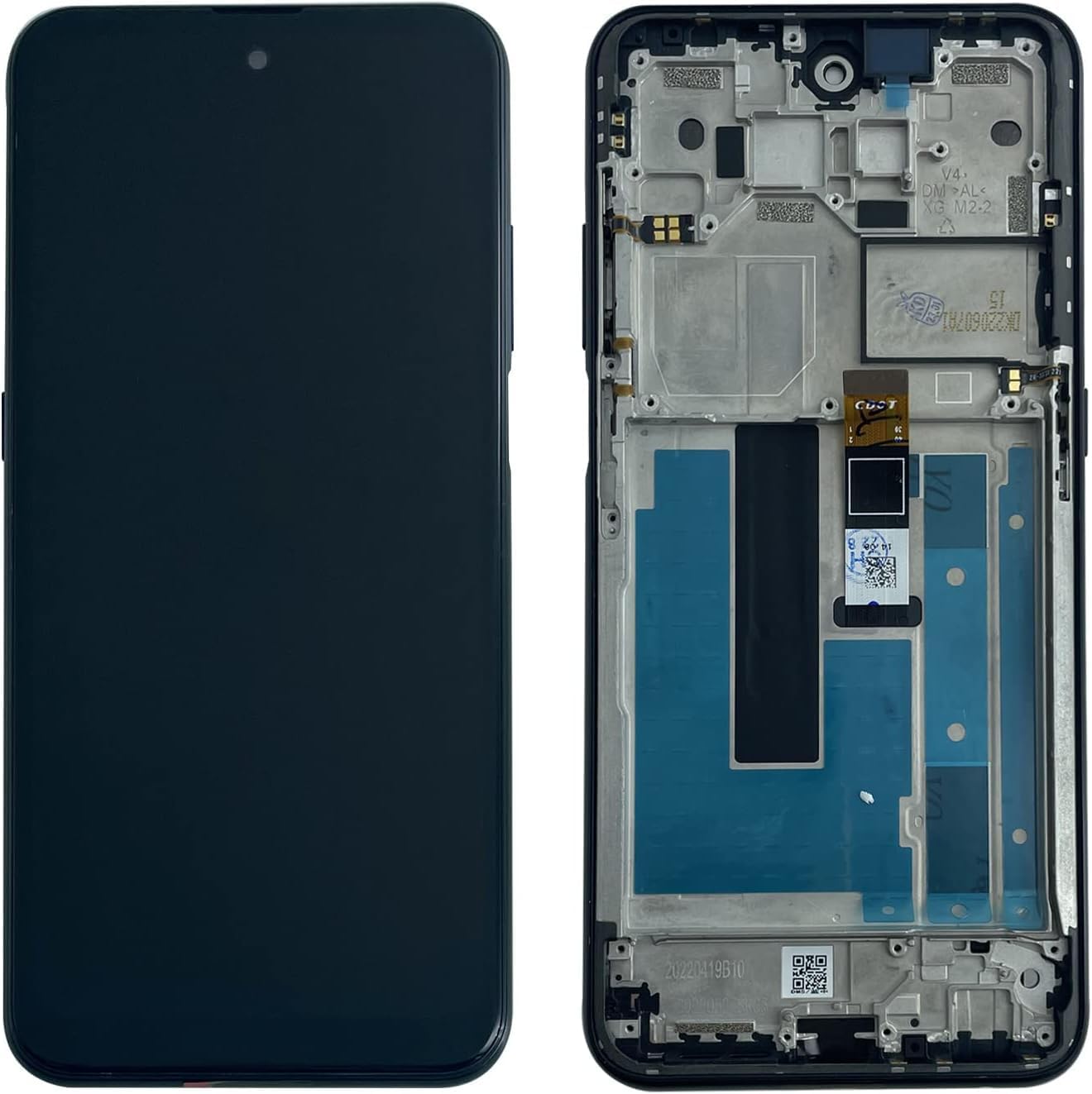 Screen for Nokia X100 5G Screen Replacement for Nokia X100 LCD Screen TA-1399 Touch Display Digitizer Assembly Repair Parts（Black with Frame）