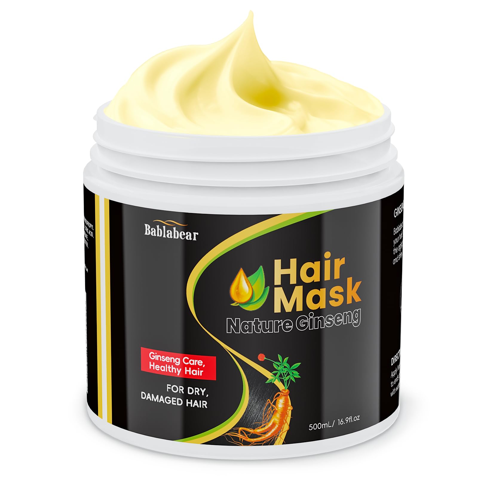 Bablabear Hair Mask for Damaged Hair,Hair Treatment for Color Treated