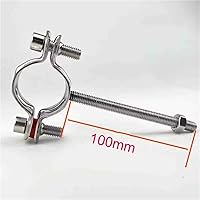 Vista 3 de 304 stainless steel pipe clamp bracket with M8 fully threaded screw, used for pipe support(50mm,51-53mm)