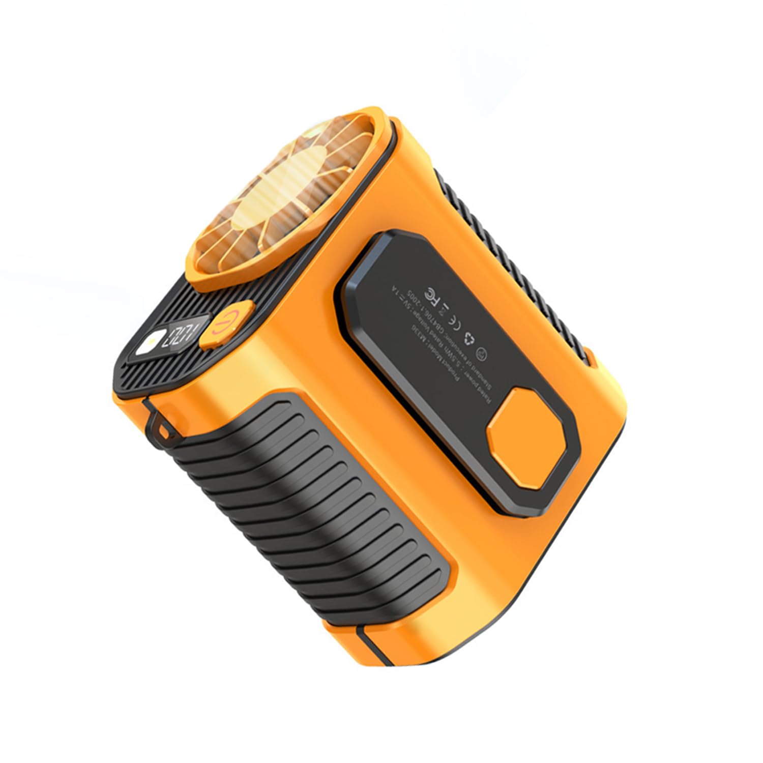 Ventilador de cintura portátil 5000 mAh recargable para trabajo exterior de 100 velocidades