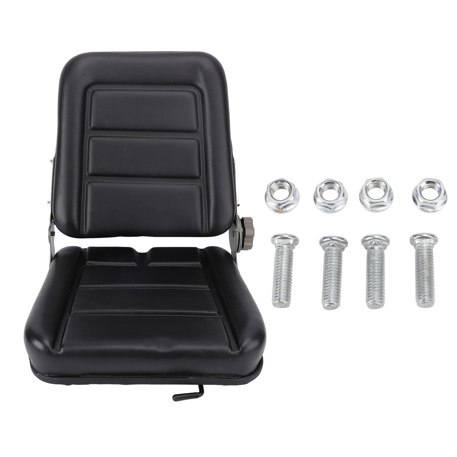 FTVOGUE Reemplazo de Asiento de Carretilla Elevadora de Cuero de PU, Estructura Reforzada Resistente para Triciclo de Tractor, Cómodo Asiento de Tractor Universal para Vehículos Agrícolas