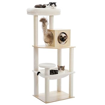 Amazon | PETEPELA(ぺテぺラ) キャットタワー 木製 猫タワー