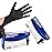 KKD Nitrile Gloves Disposable 100 Count 5.5 Mil Latex Free & Powder Free Gloves For Cooking, Cleaning, Insdustrial and Salon Use, Black, Large