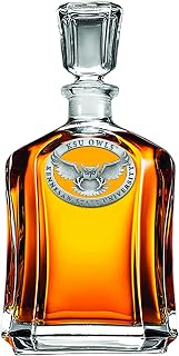 Heritage Pewter Kennesaw State Capitol Decanter | 24 OZ Whiskey Decanter for Liquor with Airtight Stopper | Expertly Crafted Pewter Glass