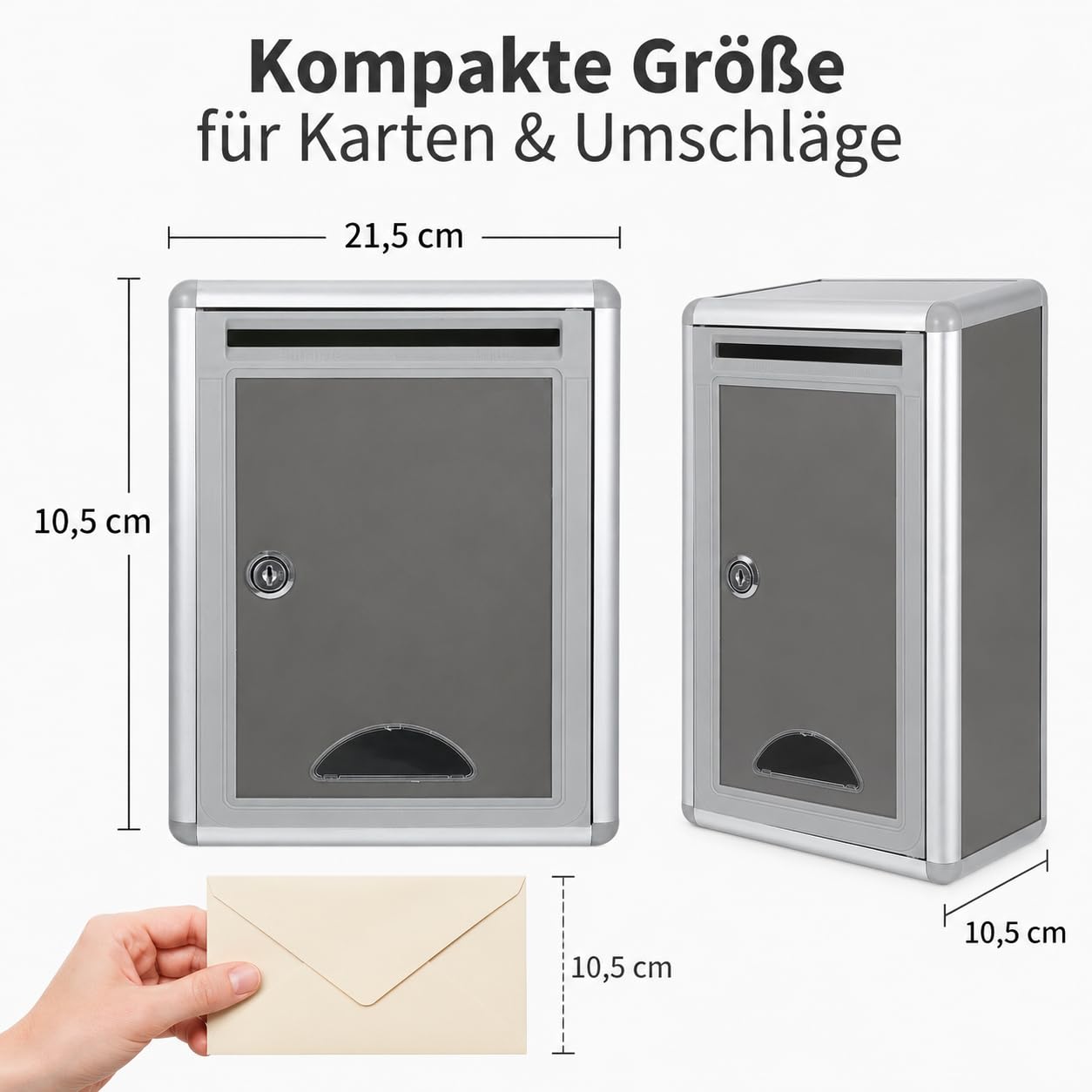 Gadpiparty Soporte de metal para sugerencias, caja de sugerencia, caja de sugerencia, caja de sugerencia, caja de aluminio, caja de aluminio, caja de cerradura, pinzas de metal