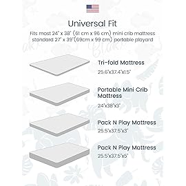 TotAha Premium Soft Graco Pack n Play Sheets Fitted, Super Stretchy Jersey Knit Mini Crib Sheets Fitted, Silky Comfort Pack and Play Mattress Sheets, 2 Pack (Forest Animals)